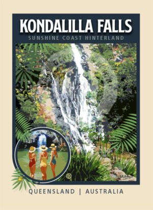 Kondalilla Falls postcard