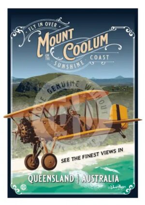 Fly Over Mt Coolum Postcard