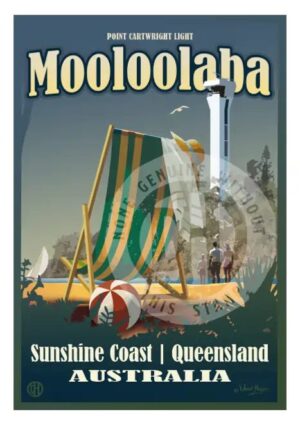 Mooloolaba Deckchair Postcard