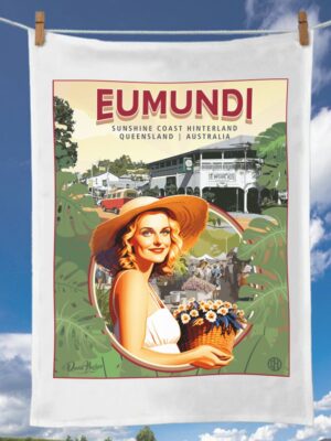 Eumundi Girl Tea Towel