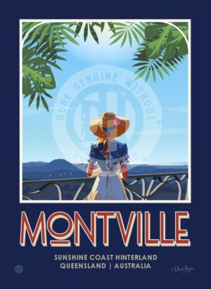 Montville Rose Tea Towel